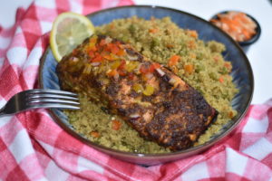 Read more about the article Quinoa with mix vegetables and baked Salmon