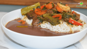 How to Make🇭🇹 Haitian Red Bean Sauce,Lamb Stew & Jasmine Rice