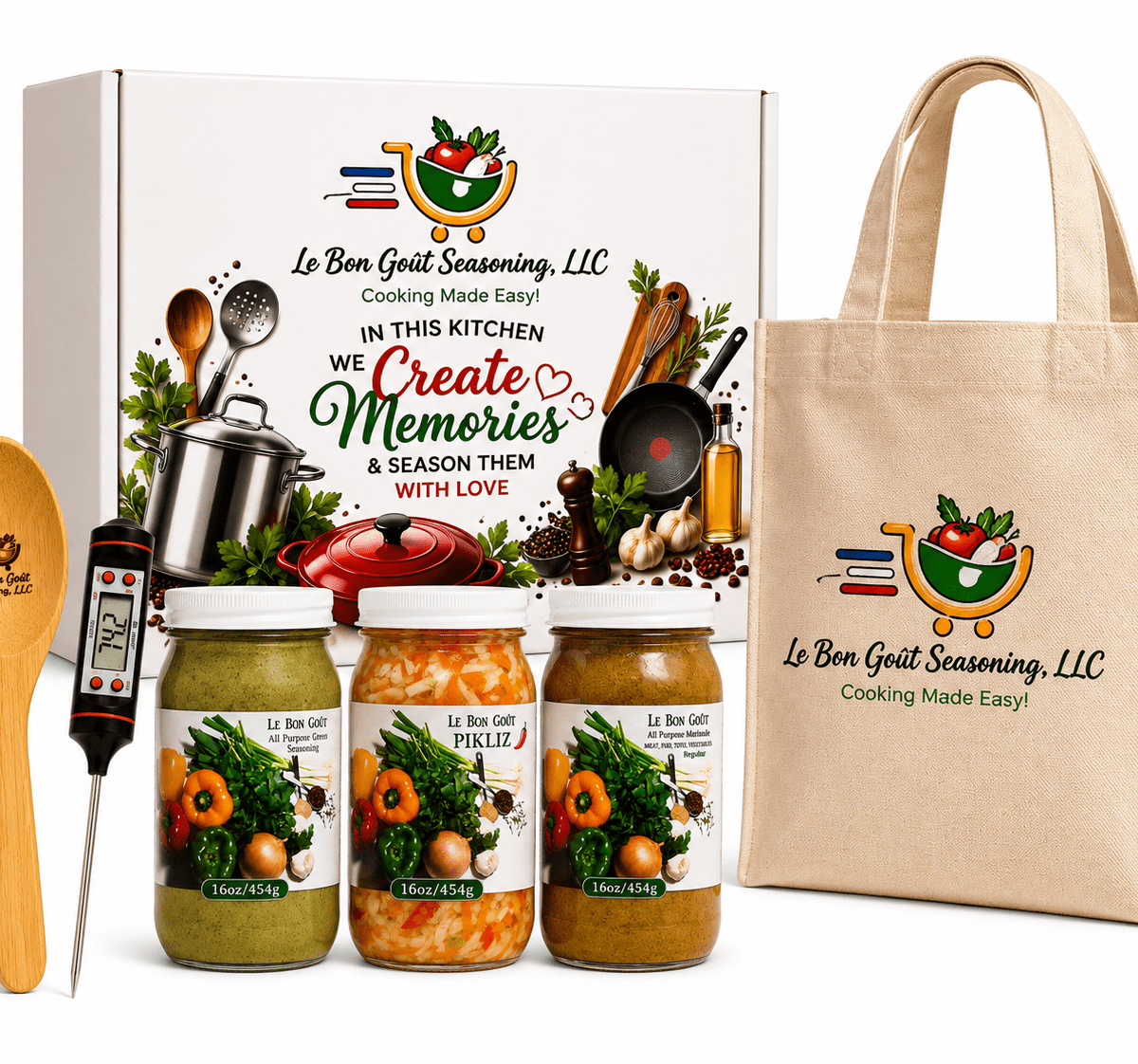 Le Bon Goût Haitian Cooking Gift Box | Green Seasoning Bundle