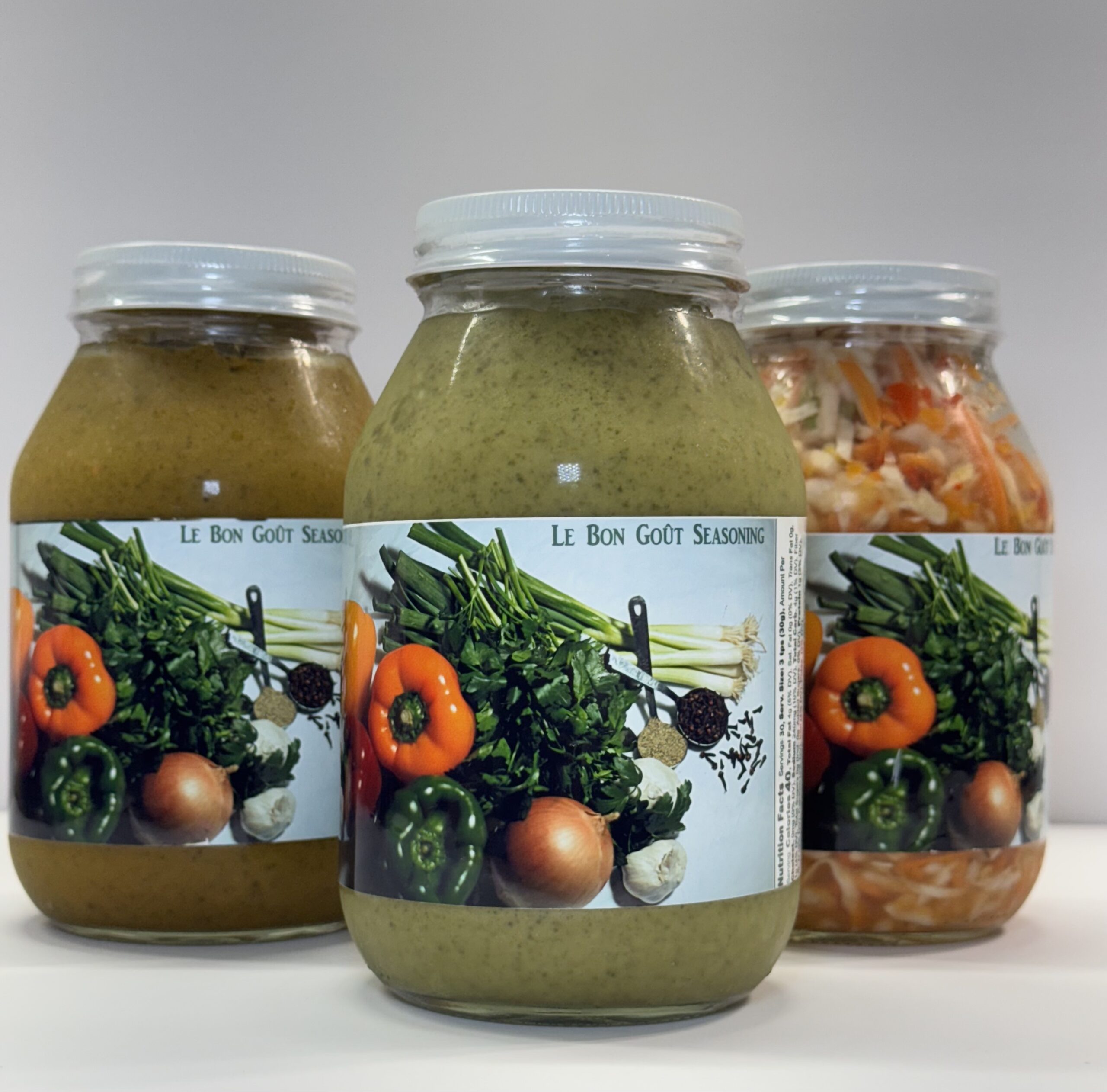 Organic Caribbean Seasoning Bundle – Green Seasoning, Meat Seasoning & Pikliz