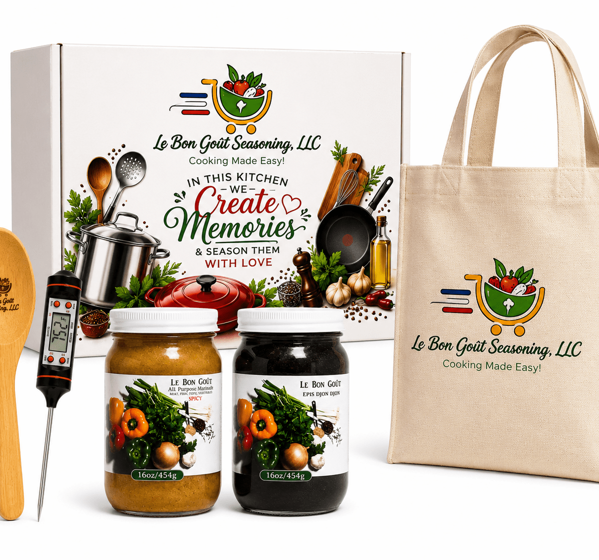 Le Bon Goût Haitian Flavor Gift Box | Épis Djon Djon & All-Purpose Marinade
