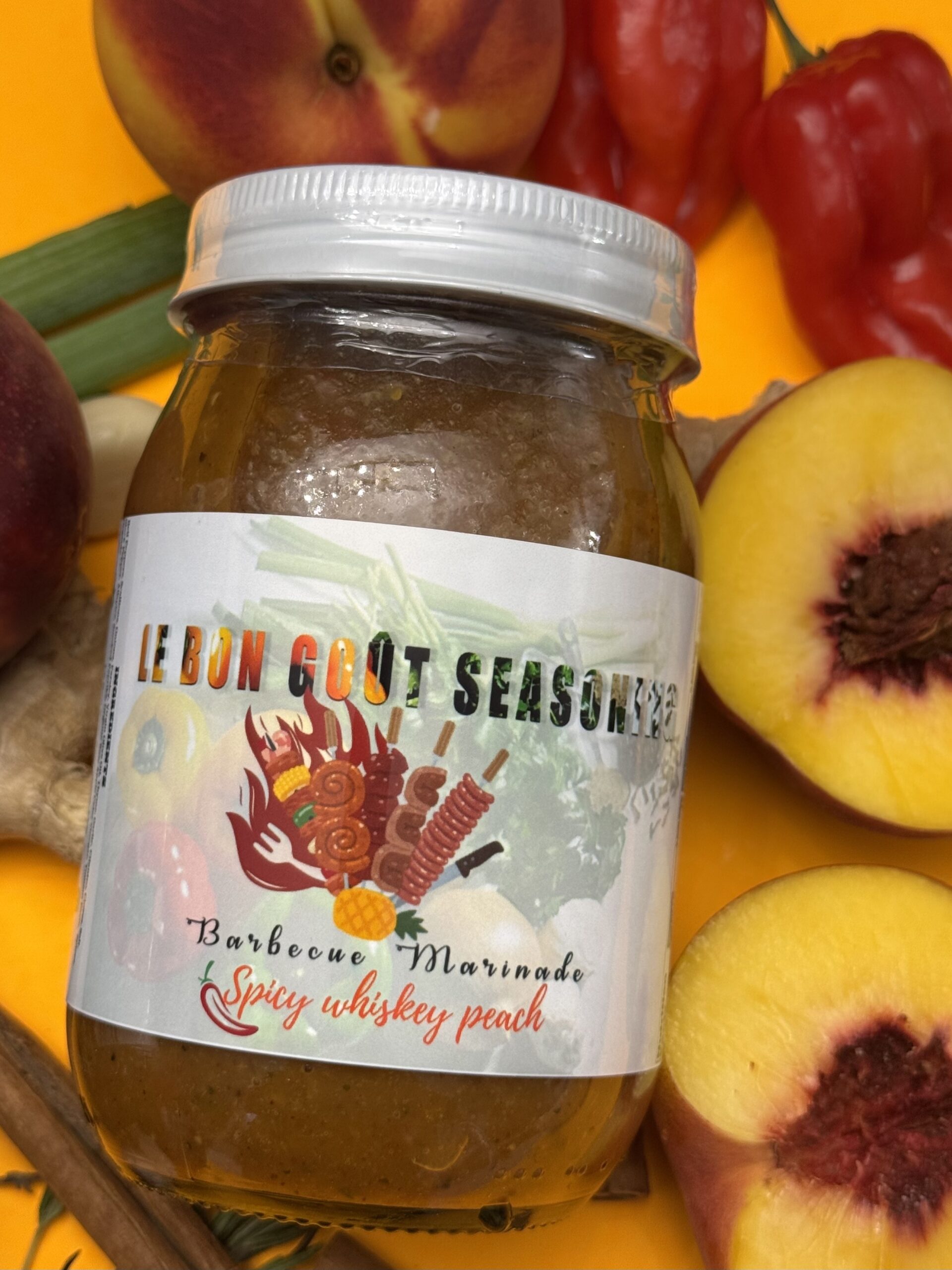 Spicy Whisky Peach Barbecue Marinade