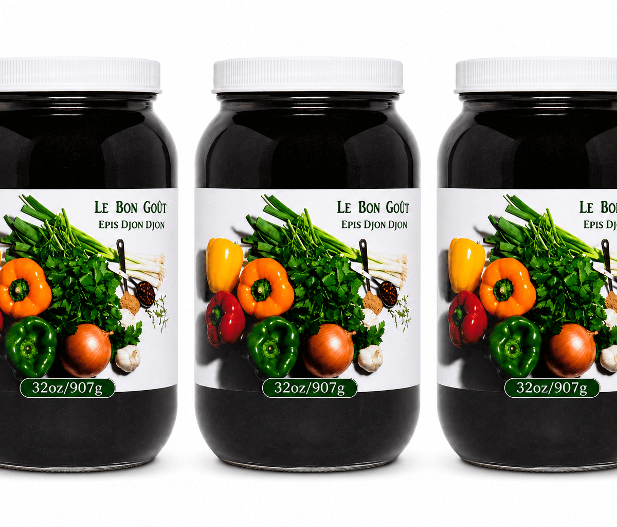 Le Bon Goût Épis Djon Djon Bundle | Buy 2, 3 or 4 & Save | Haitian Black Mushroom Cooking Base
