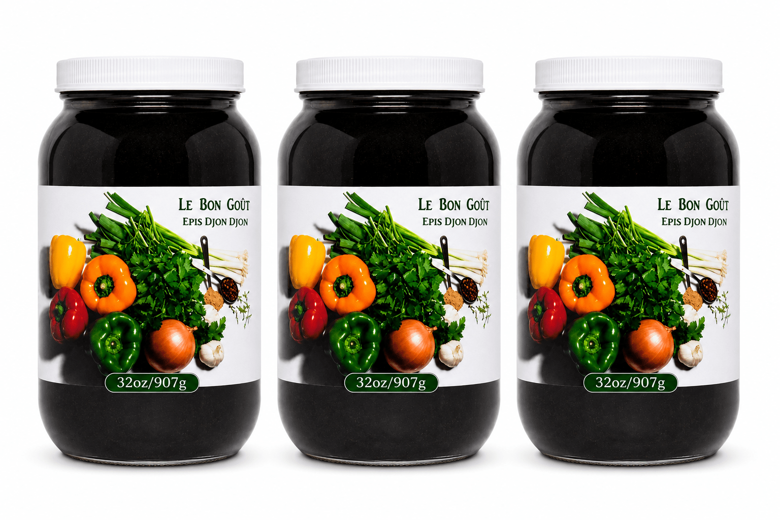 Le Bon Goût Épis Djon Djon Bundle | Buy 2, 3 or 4 & Save | Haitian Black Mushroom Cooking Base