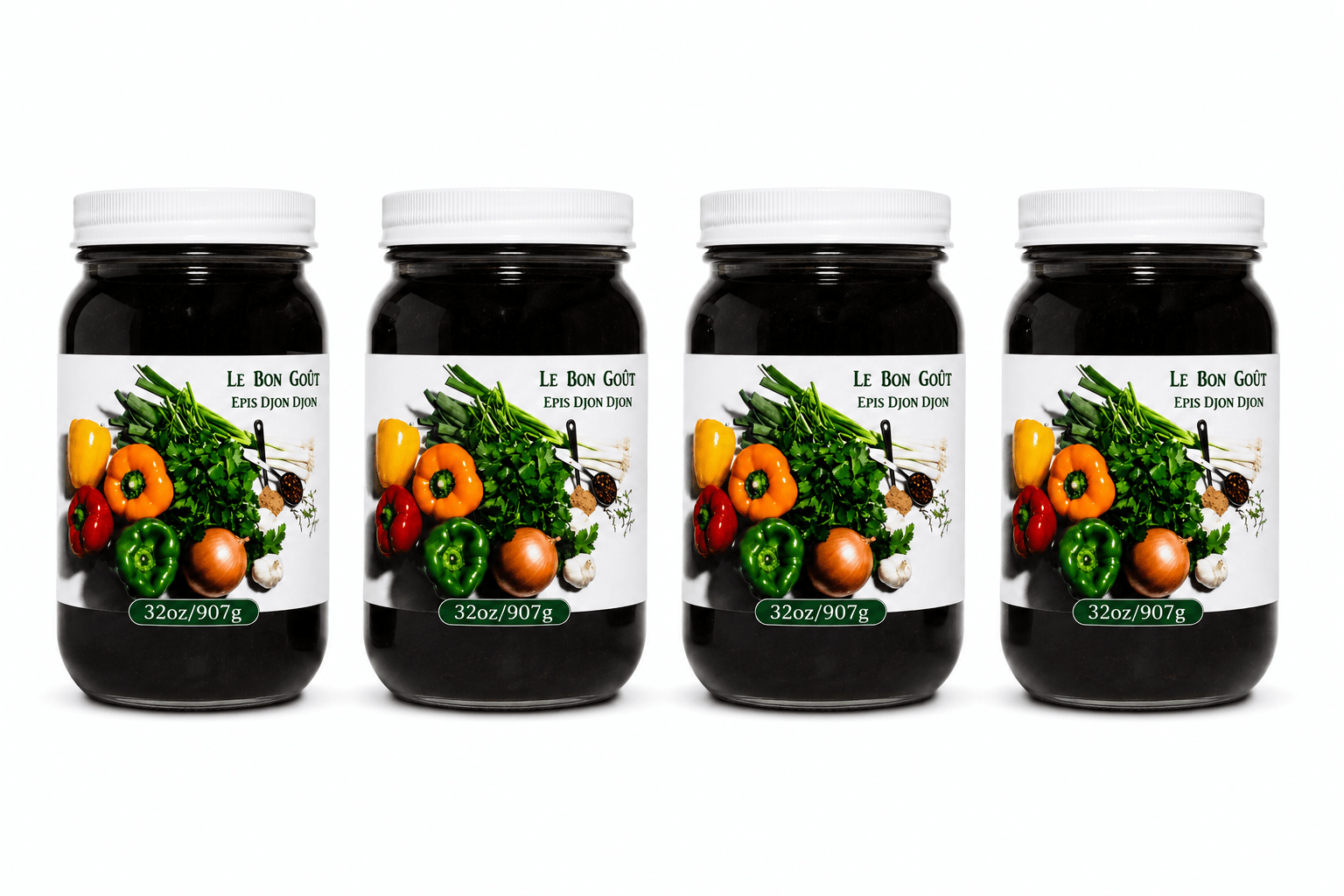 Le Bon Goût Épis Djon Djon Bundle | Buy 2, 3 or 4 & Save | Haitian Black Mushroom Cooking Base